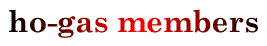 ho-gas members